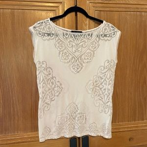White House Black Market Beaded Top size Small